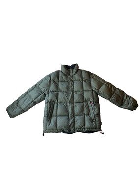 Pacific Trail Vintage Down Alternative Puffer Jacket Olive Green Large Y2K Large